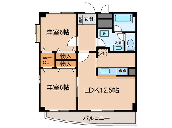 ア－ク・ラフィ－ネの物件間取画像